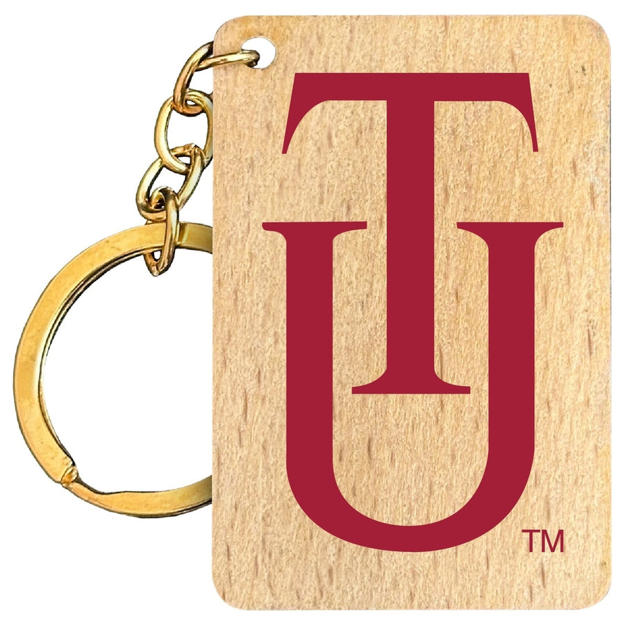 Tuskegee University Flat Wood Keychain 1.5" x 2.5" Officially Licensed Collegiate Product Image 1