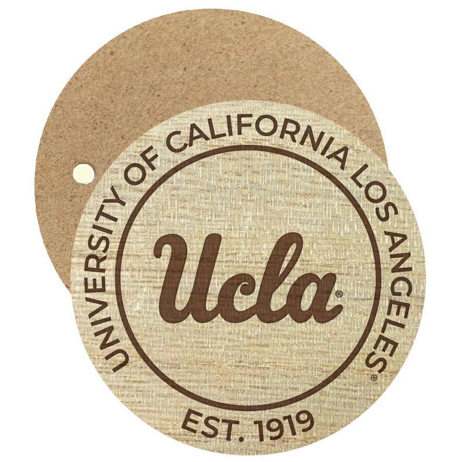 UCLA Bruins Engraved Round Wooden 2.5" Fridge Magnet Officially Licensed Collegiate Product Image 1