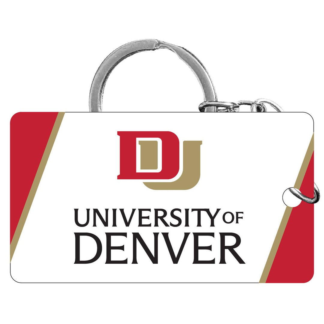 University of Denver Pioneers Acrylic Keychain 1.5" x 2.75" Officially Licensed Collegiate Product Image 1