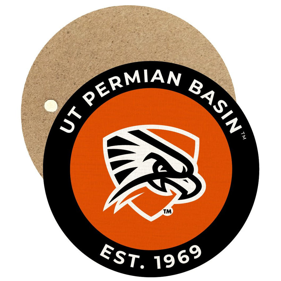 University of Texas of the Permian Basin Round Wooden 2.5" Fridge Magnet Officially Licensed Collegiate Product Image 1