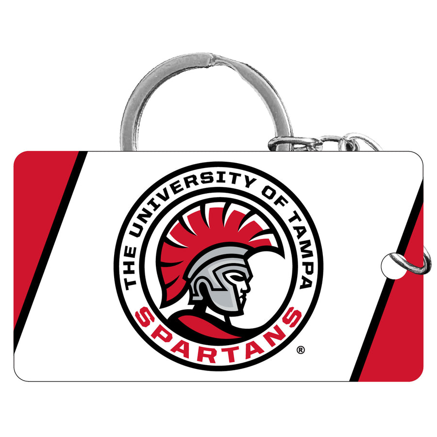 University of Tampa Spartans Acrylic Keychain 1.5" x 2.75" Officially Licensed Collegiate Product Image 1