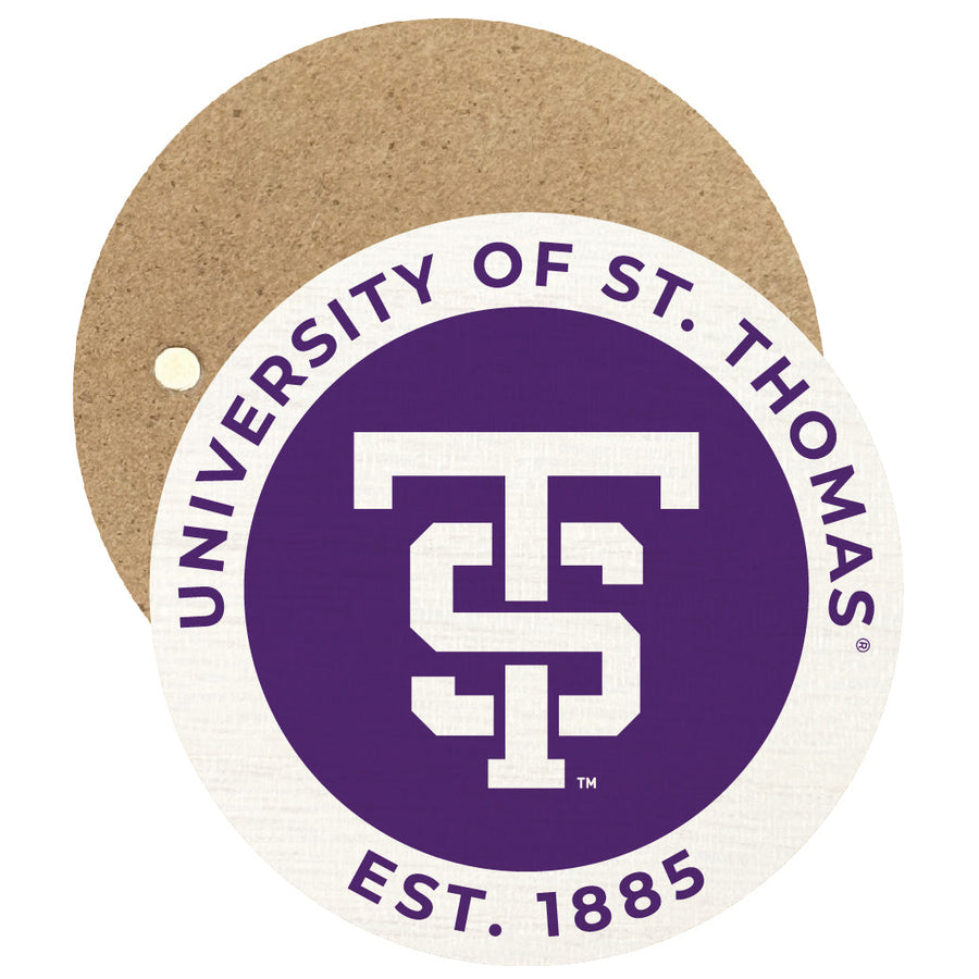 University of St. Thomas Round Wooden 2.5" Fridge Magnet Officially Licensed Collegiate Product Image 1