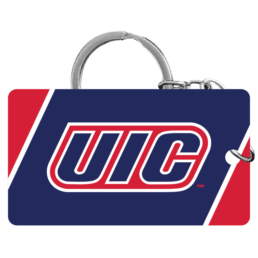 University of Illinois at Chicago Acrylic Keychain 1.5" x 2.75" Officially Licensed Collegiate Product Image 1