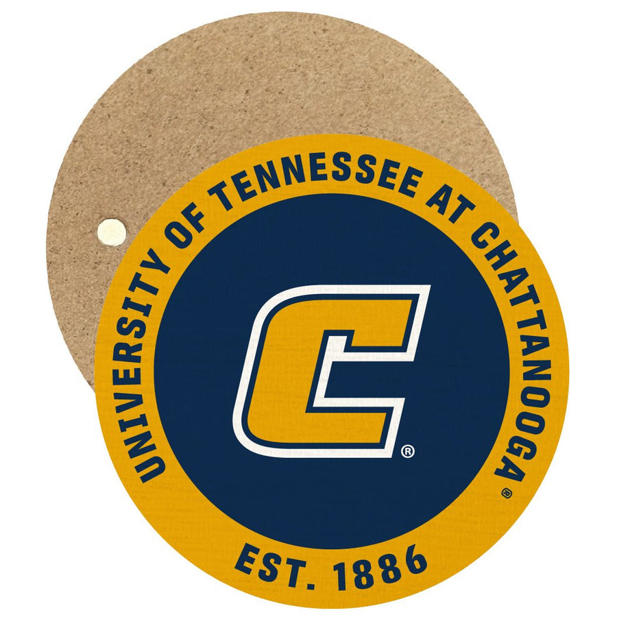 University of Tennessee at Chattanooga Round Wooden 2.5" Fridge Magnet Officially Licensed Collegiate Product Image 1