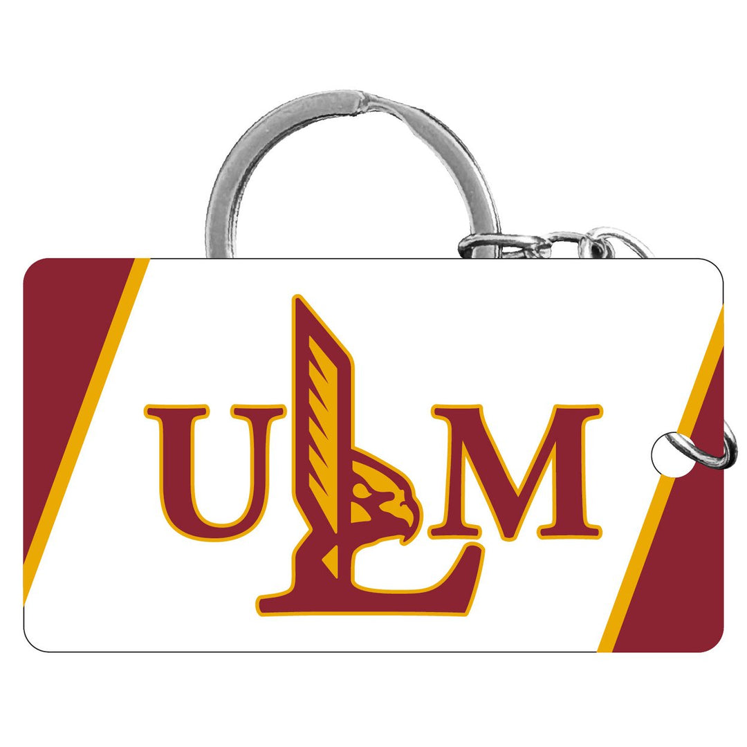 University of Louisiana Monroe Acrylic Keychain 1.5" x 2.75" Officially Licensed Collegiate Product Image 1