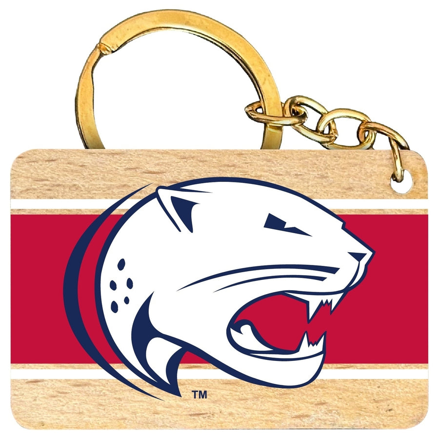 University of South Alabama Flat Wood Keychain 1.5" x 2.5" Officially Licensed Collegiate Product Image 1