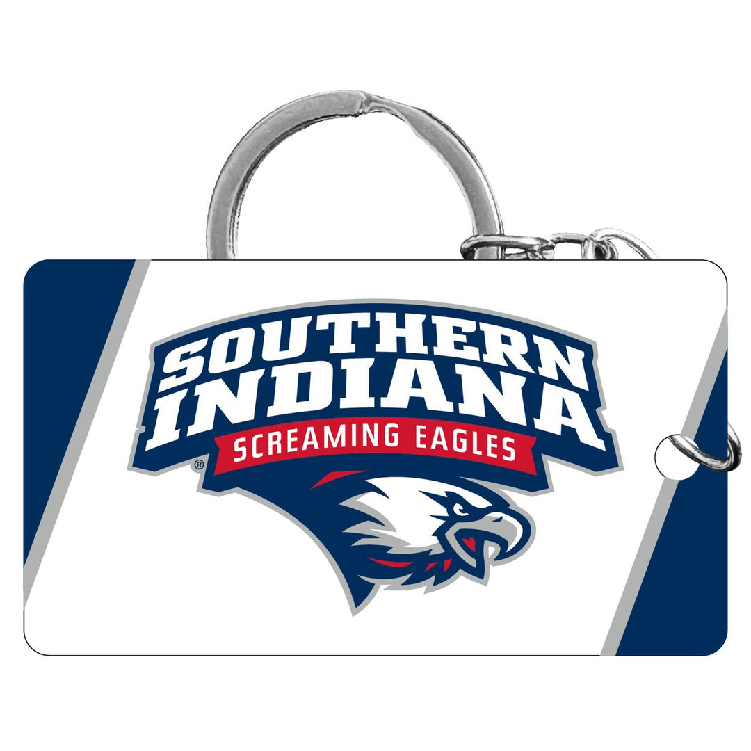 University of Southern Indiana Acrylic Keychain 1.5" x 2.75" Officially Licensed Collegiate Product Image 1