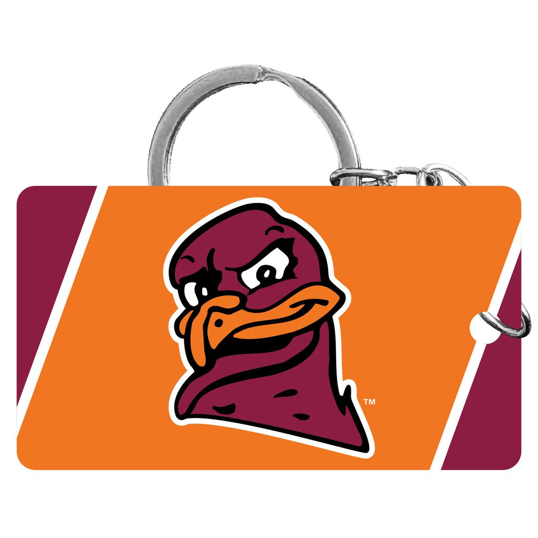 Virginia Tech Hokies Acrylic Keychain 1.5" x 2.75" Officially Licensed Collegiate Product Image 1