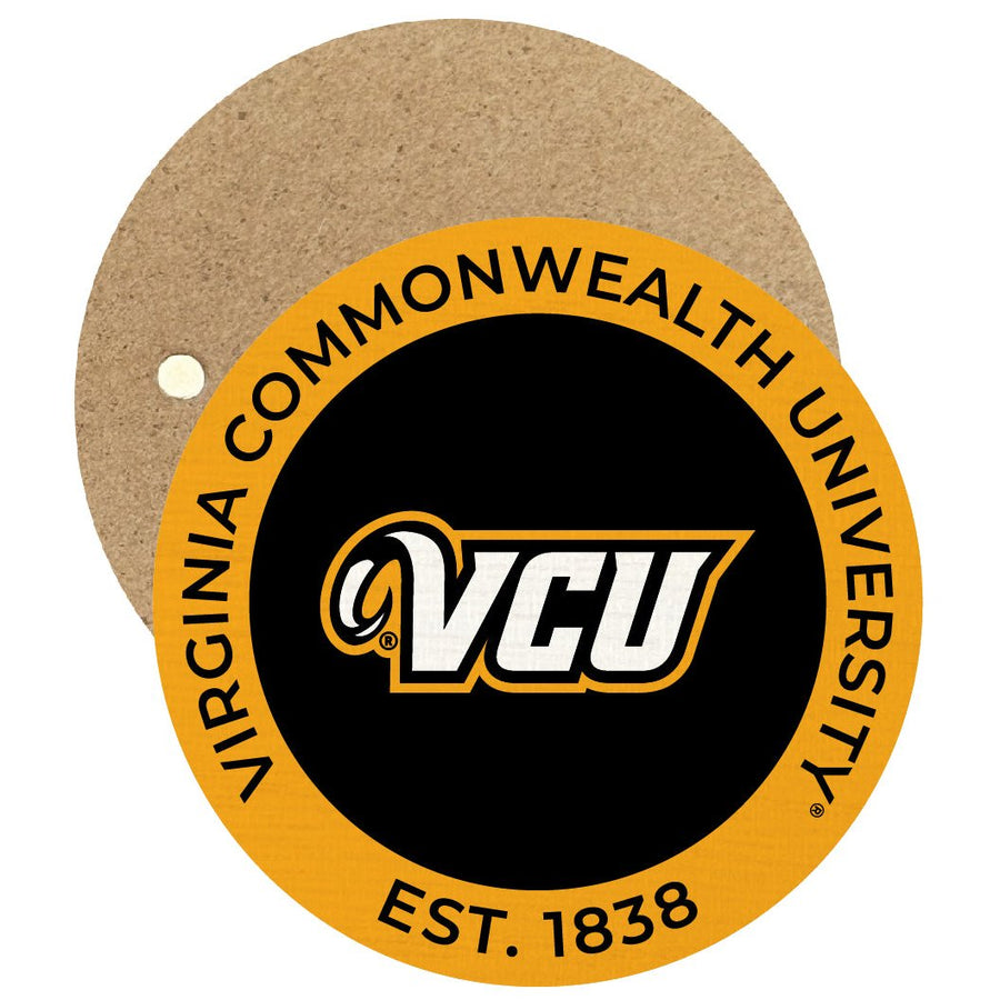 Virginia Commonwealth Round Wooden 2.5" Fridge Magnet Officially Licensed Collegiate Product Image 1