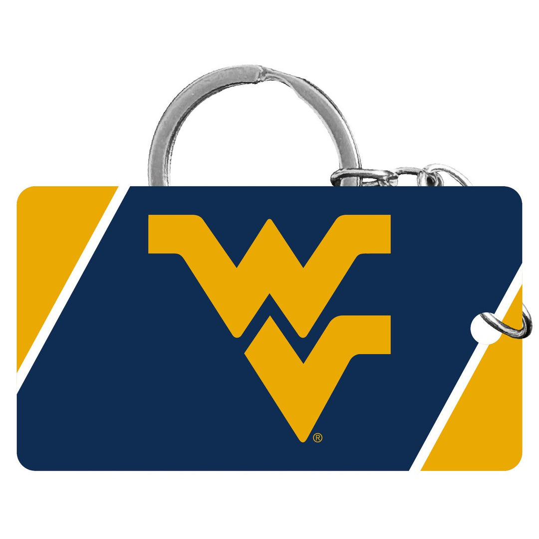 West Virginia Mountaineers Acrylic Keychain 1.5" x 2.75" Officially Licensed Collegiate Product Image 1