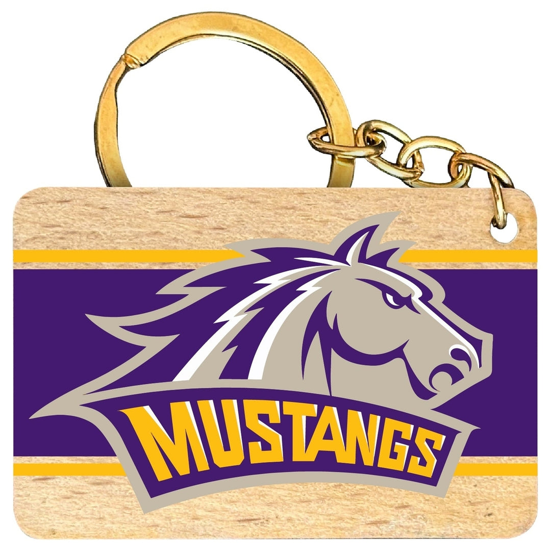 Western Mexico University Flat Wood Keychain 1.5" x 2.5" Officially Licensed Collegiate Product Image 1