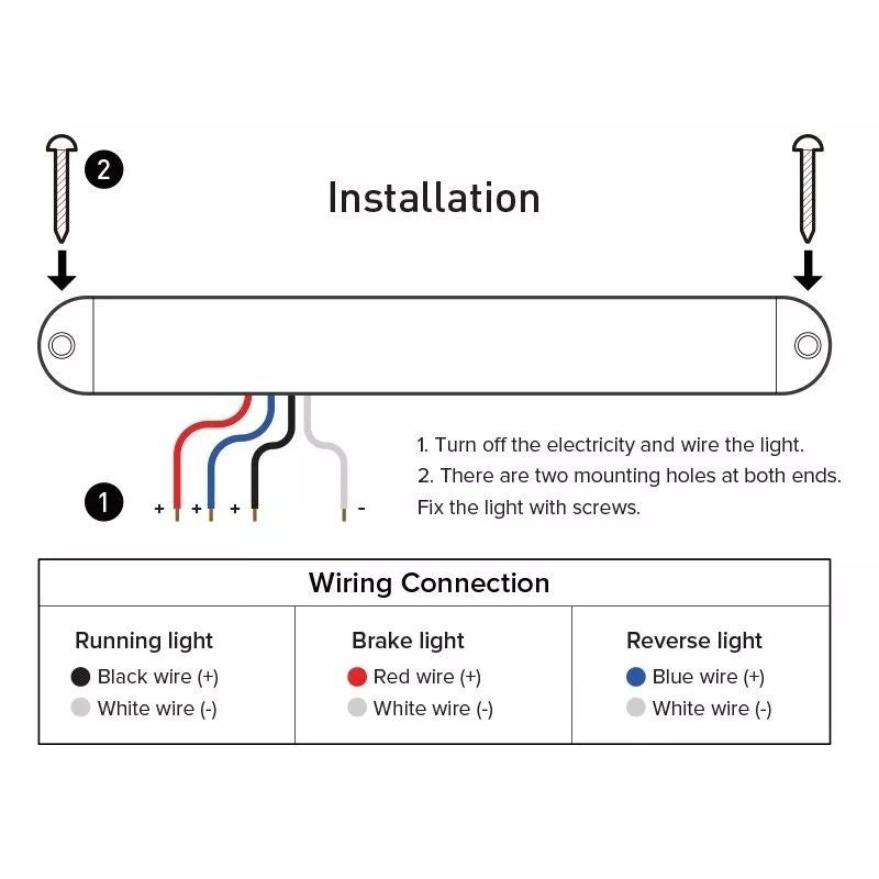 12V Red Waterproof LED Trailer Marker Light Bar 2X15 Inch Slim Design DOT Certified Image 8