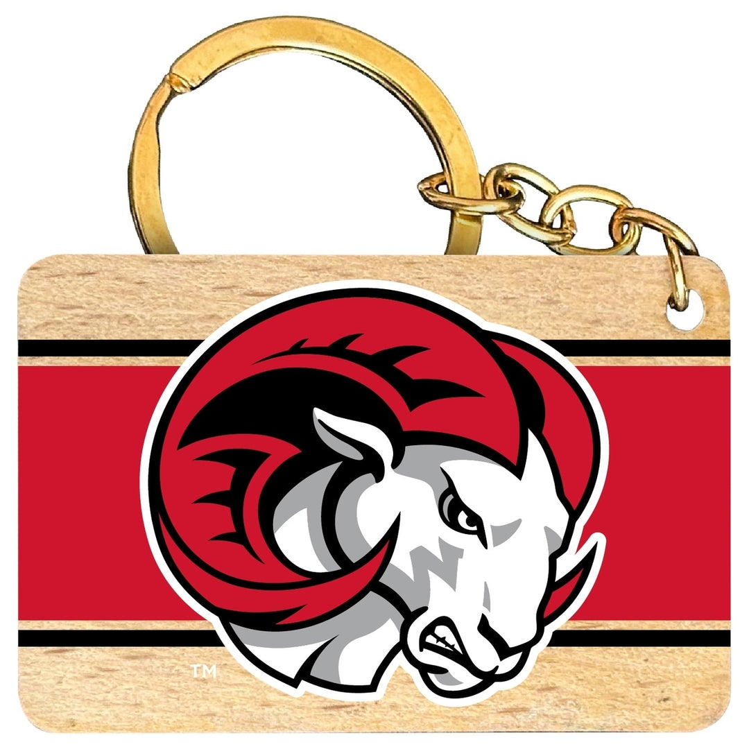 Winston-Salem State Flat Wood Keychain 1.5" x 2.5" Officially Licensed Collegiate Product Image 1