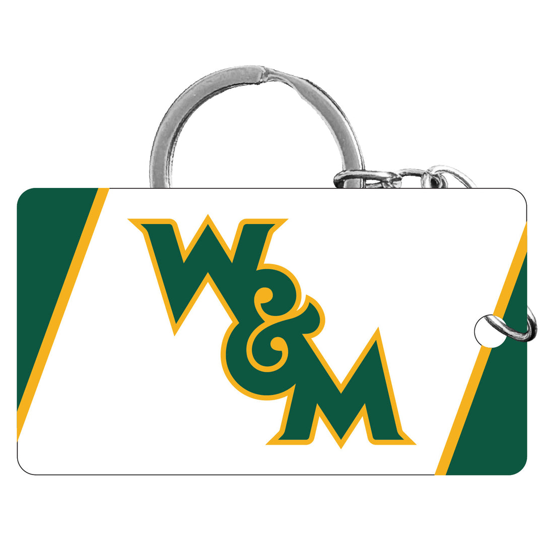 William and Mary Acrylic Keychain 1.5" x 2.75" Officially Licensed Collegiate Product Image 1