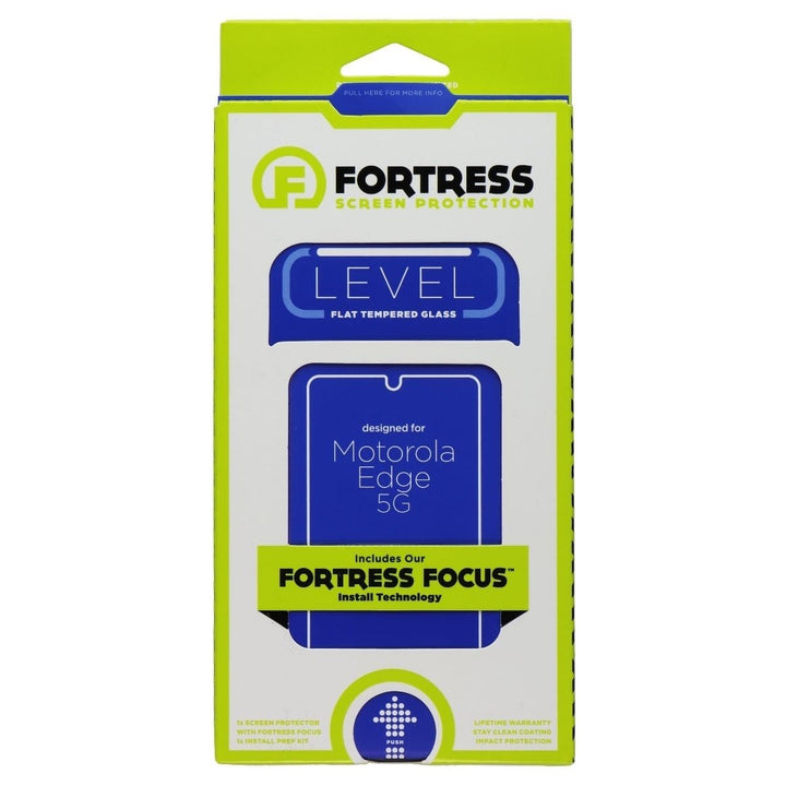 Fortress LEVEL Tempered Glass with Install Tool for Motorola Edge 5G (2021) Image 1