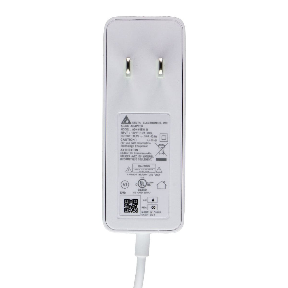 Delta 12V/5A 60W AC/DC Power Adapter (ADH-60BW B) - White Image 2