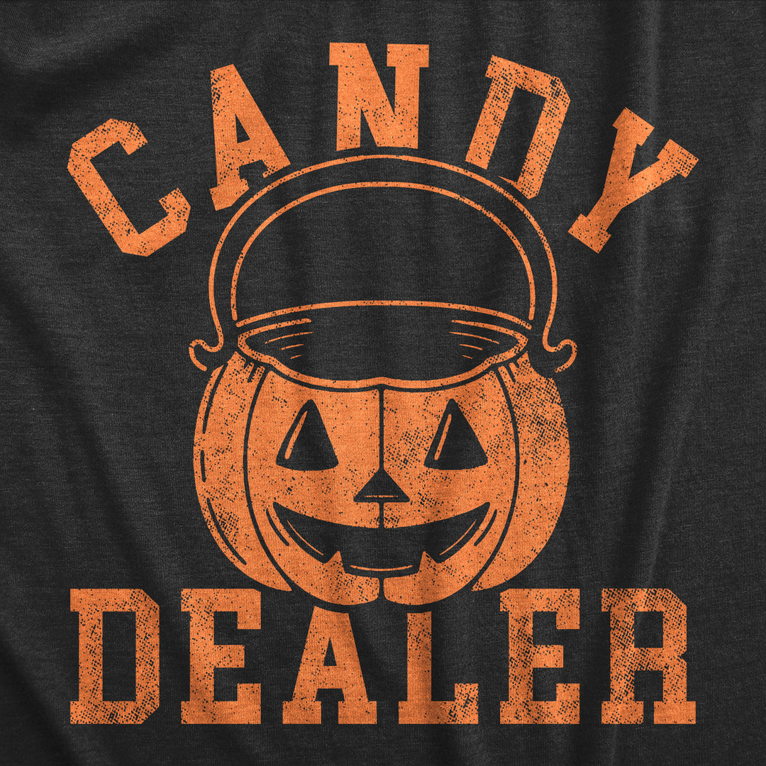 Womens Candy Dealer T Shirt Funny Halloween Trick Or Treat Candies Joke Tee For Ladies Image 4