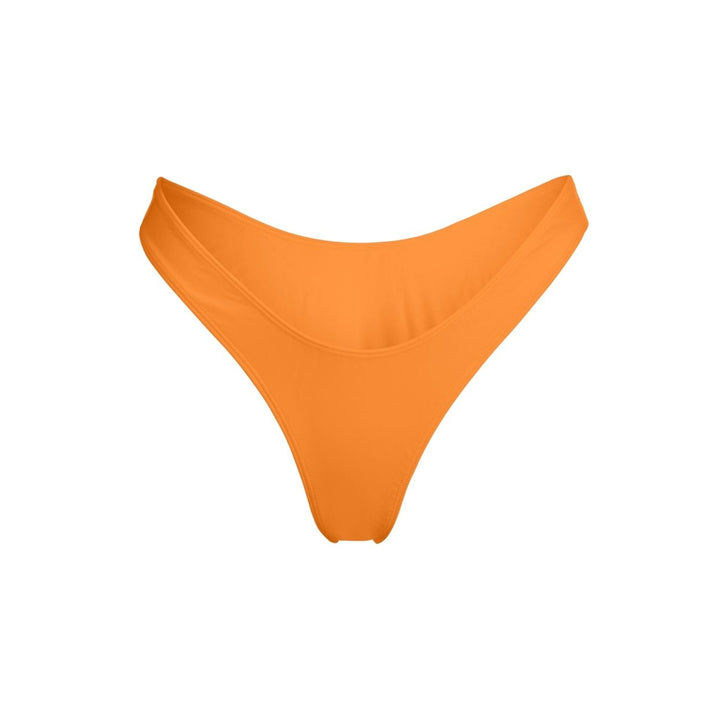 Wall Street Brief Bikini Bottom Mexican Sunset Orange Medium High Waist Swimwear Image 4