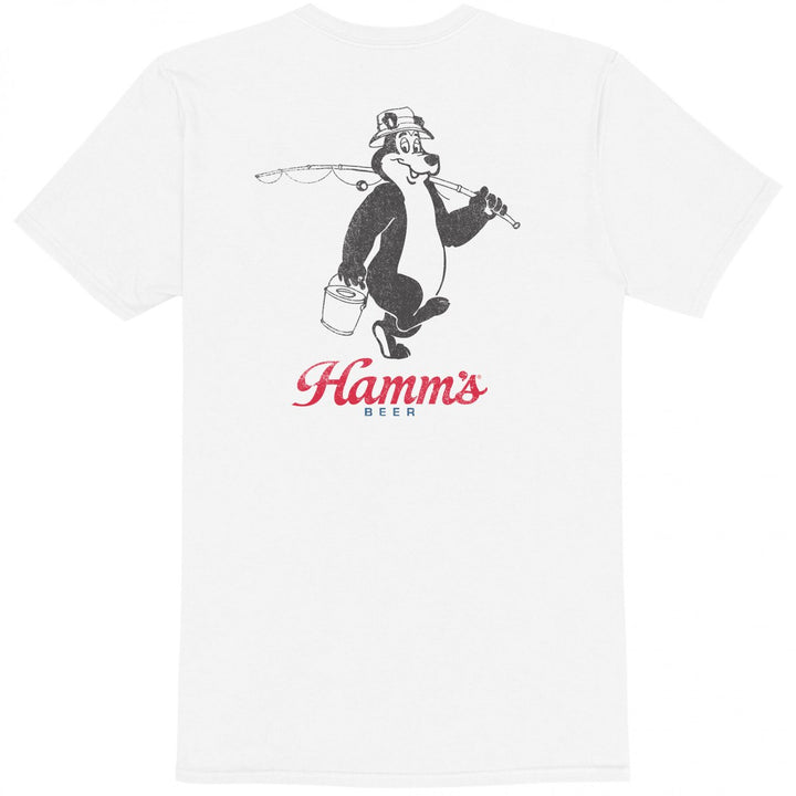 Hamms Beer Gone Fishin Front and Back Print T-Shirt Image 2