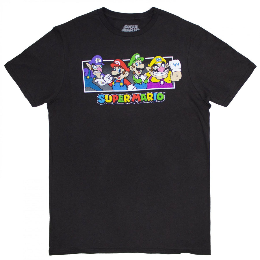 Super Mario Nintendo Players Retro T-Shirt Image 1