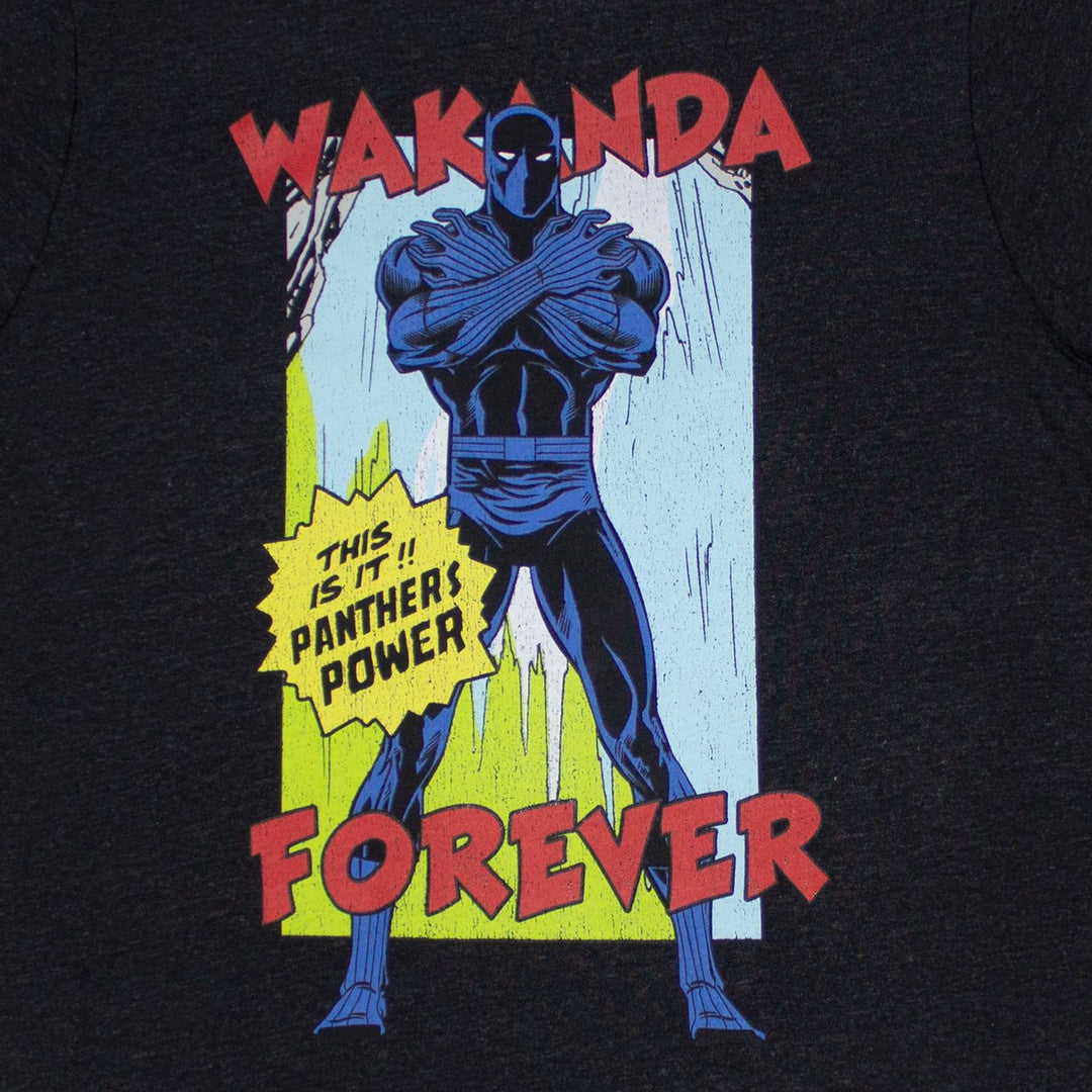 Black Panther Vintage Wakanda Forever T-Shirt Image 2