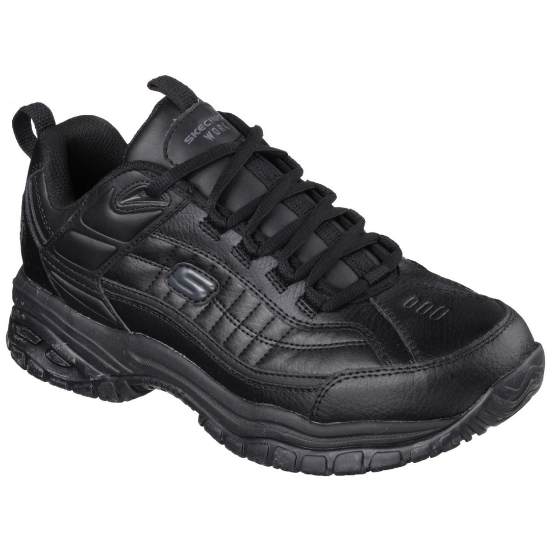 SKECHERS WORK Mens Soft Stride - Galley Soft Toe Slip Resistant Work Shoe Black - 76759-BLK ONE SIZE BLACK Image 2