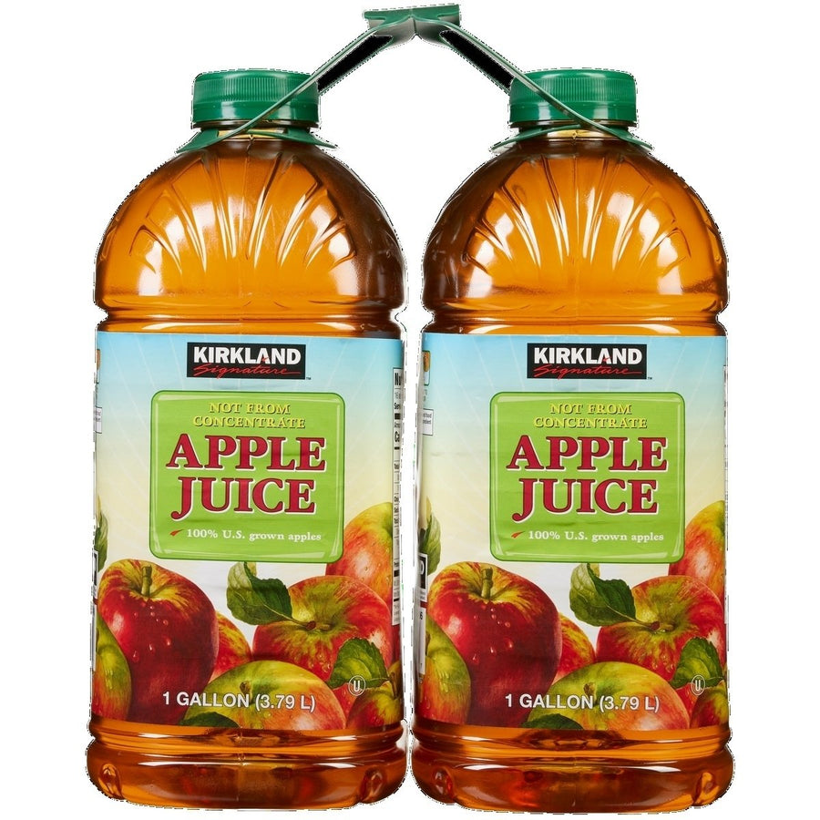 Kirkland Signature Apple Juice 128 Fluid Ounce (Pack of 2) Image 1