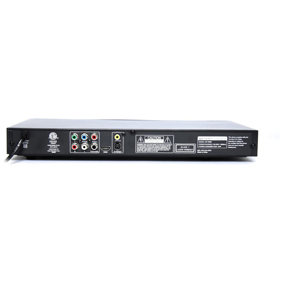 Emerson DVD Player HD Upconversion HDMI Compact Model ED-8000 Multi-Format Image 9