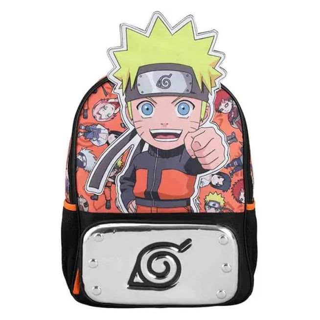 NARUTO SHIPPUDEN CHARACTER DIE CUT KIDS BACKPACK Image 1