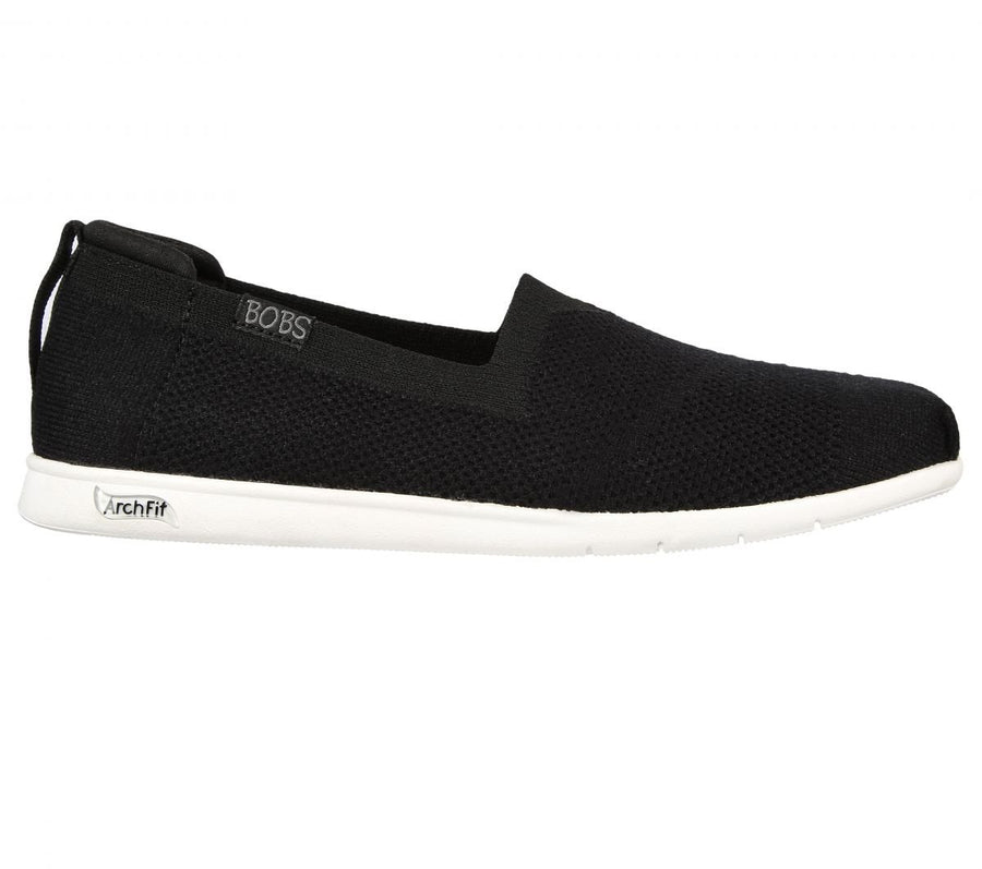 Skechers Womens Arch Fit Plush - Breezy Babe Slip-On Black - 114109-BLK BLACK Image 1