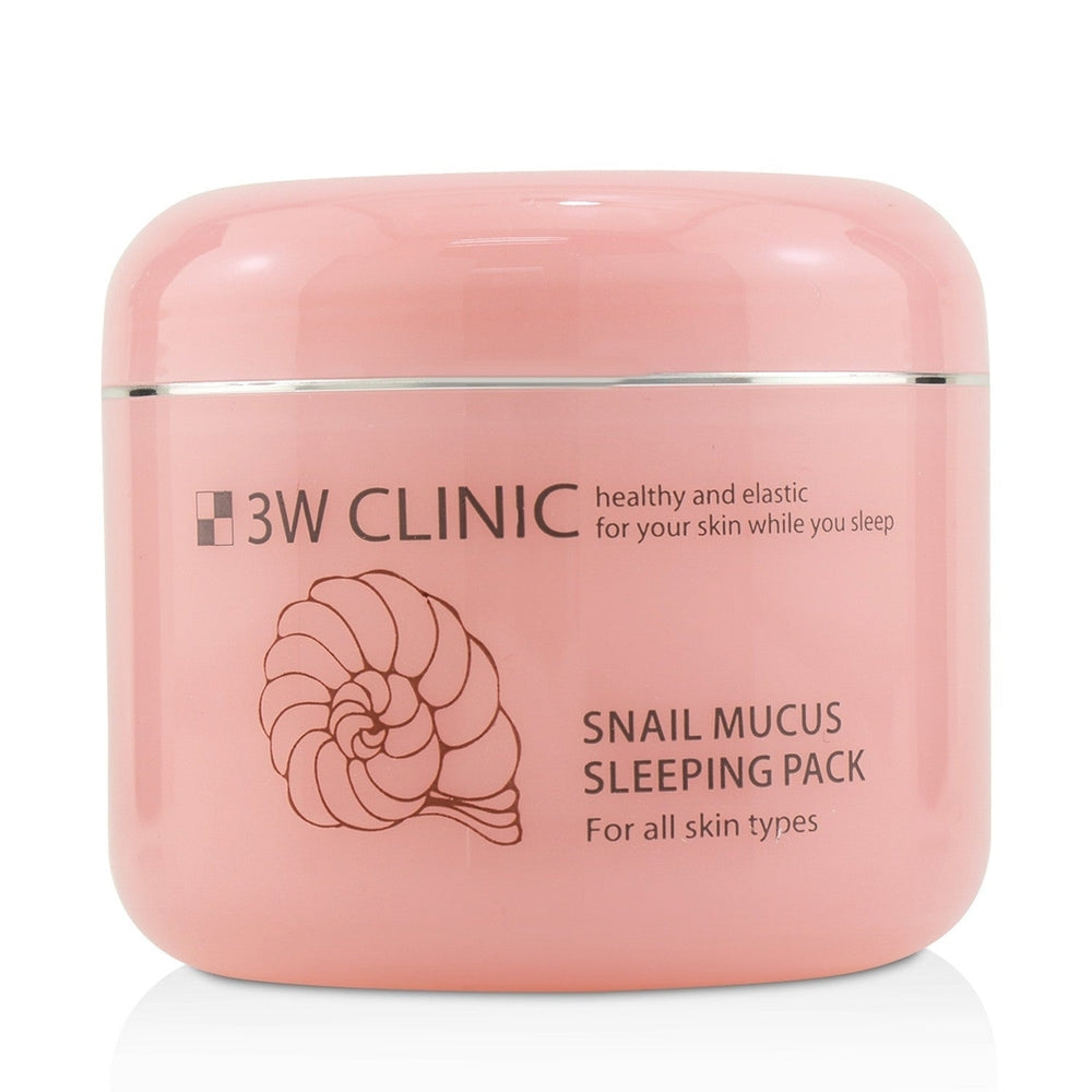 3W Clinic Snail Mucus Sleeping Pack 100ml/3.3oz Image 2