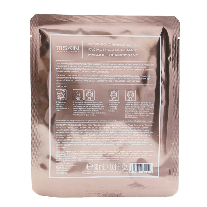 111Skin Rose Gold Brightening Facial Treatment Mask 30ml/1.01oz Image 6