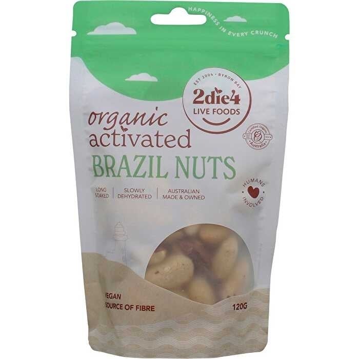 2die4 Live Foods Organic Activated Brazil Nuts 120g Image 1