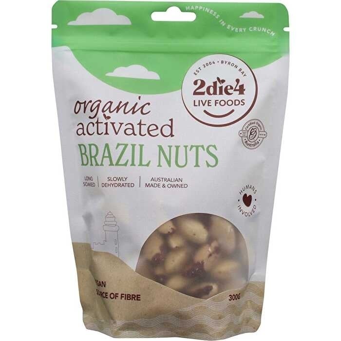 2die4 Live Foods Organic Activated Brazil Nuts 300g Image 1