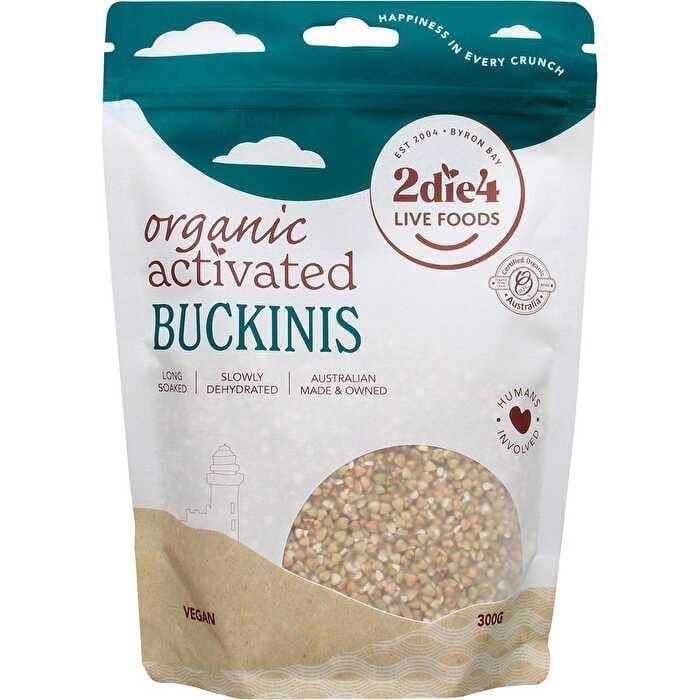 2die4 Live Foods Organic Activated Buckinis 300g Image 1