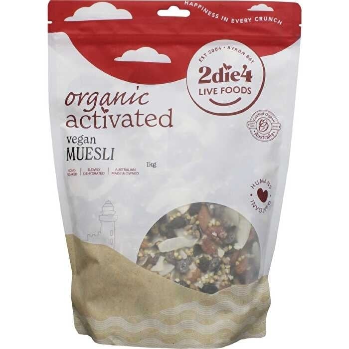 2die4 Live Foods Organic Activated Muesli 1kg Image 1