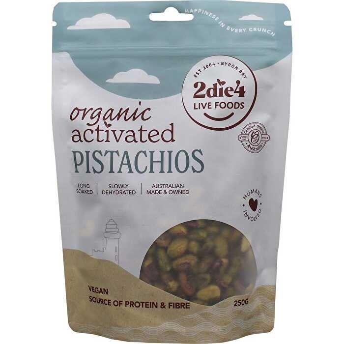 2die4 Live Foods Organic Activated Pistachios 250g Image 1