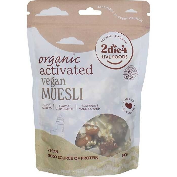 2die4 Live Foods Organic Activated Vegan Muesli 300g Image 1