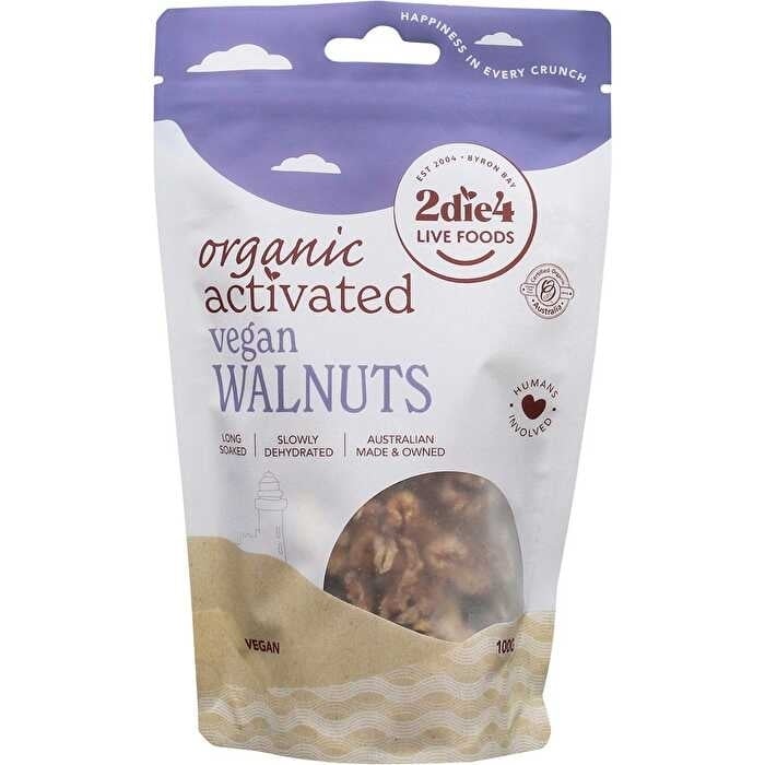 2die4 Live Foods Organic Activated Walnuts Vegan 100g Image 1