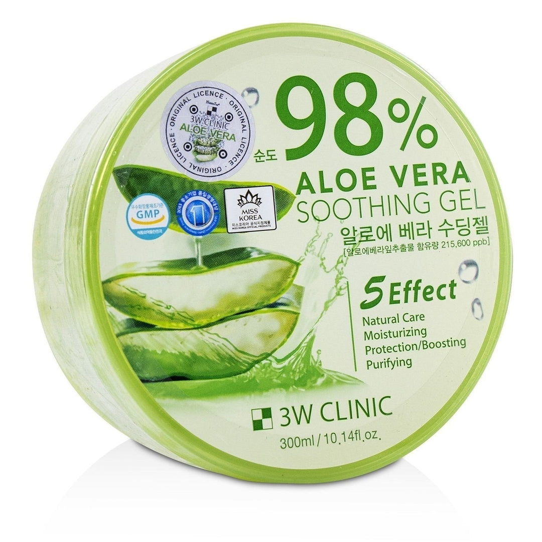 3W Clinic 98% Aloe Vera Soothing Gel 300ml/10.14oz Image 1