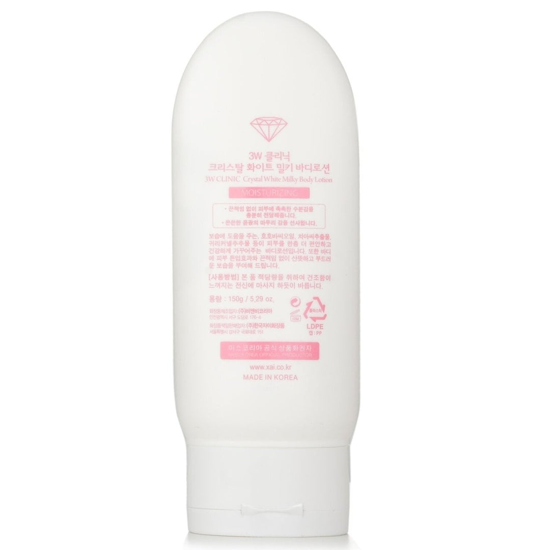 3W Clinic Crystal White Milky Body Lotion 150g Image 3