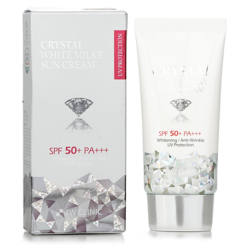 3W Clinic Crystal White Milky Sun Cream SPF 50+/PA+++ 50ml Image 2