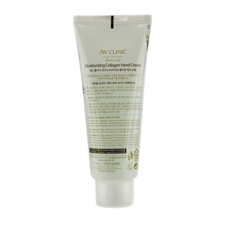 3W Clinic Hand Cream - Collagen 100ml/3.38oz Image 3