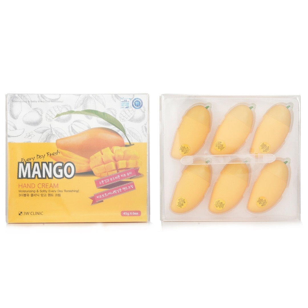 3W Clinic Hand Cream - Mango 45g x 6 Image 1