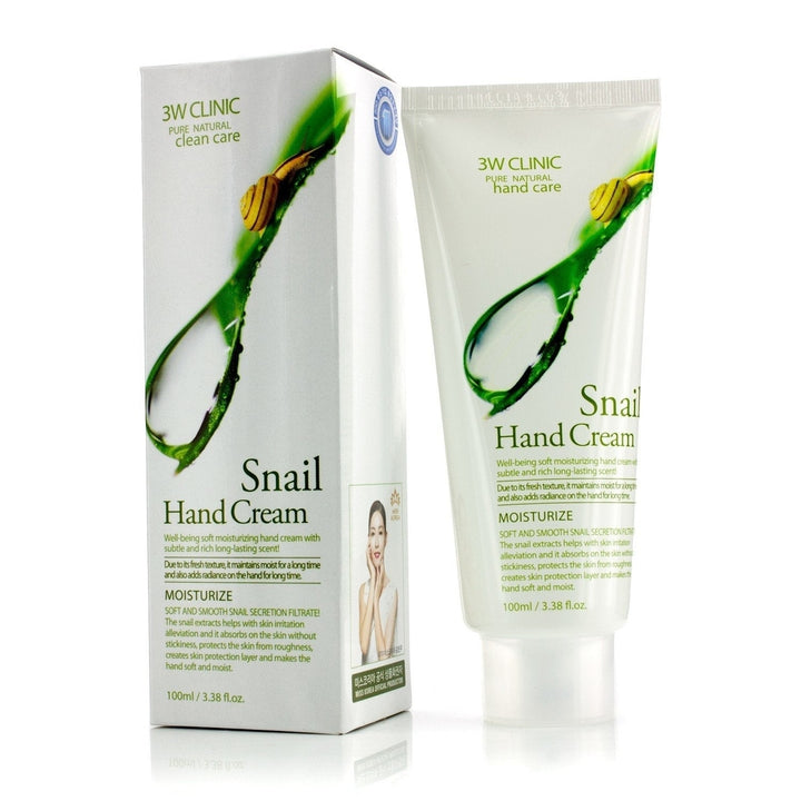 3W Clinic Hand Cream - Snail 100ml/3.38oz Image 2