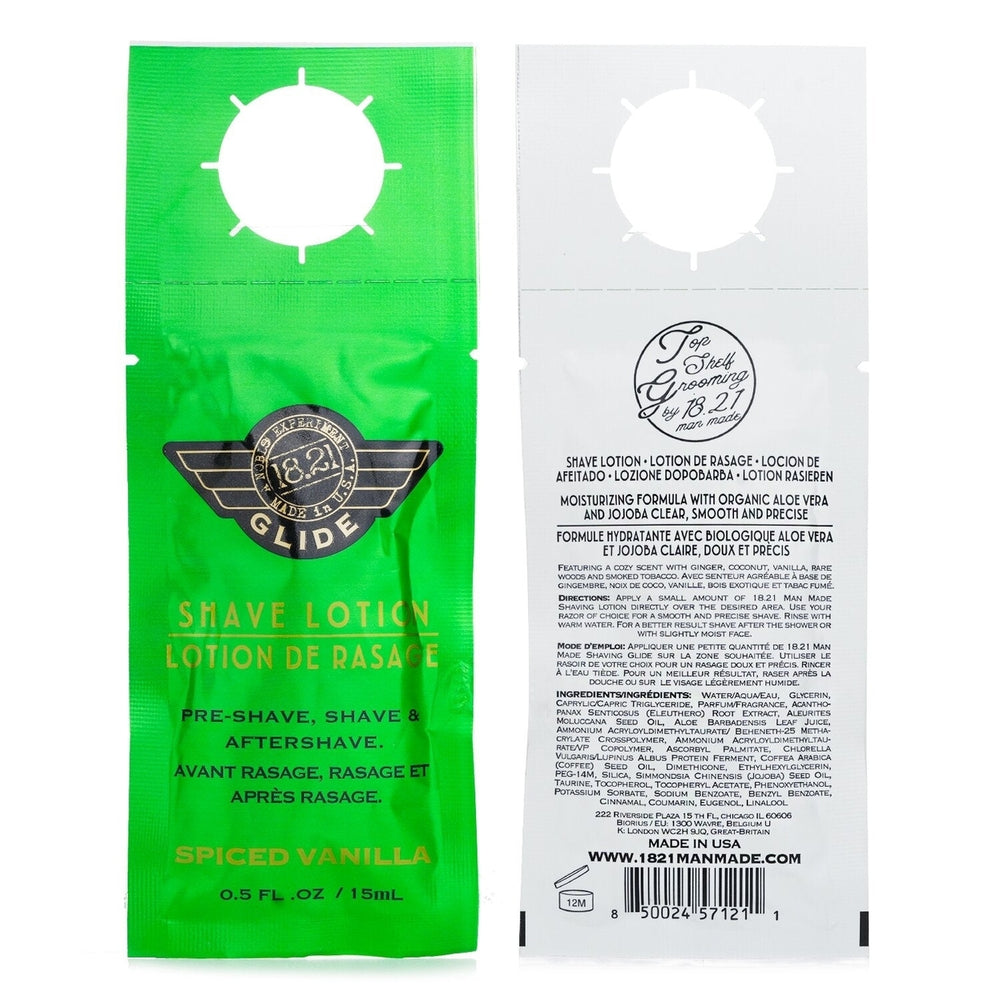 18.21 Man Made 18.21 Man Made Glide Shave Lotion - Spiced Vanilla 15ml/0.5oz Image 2