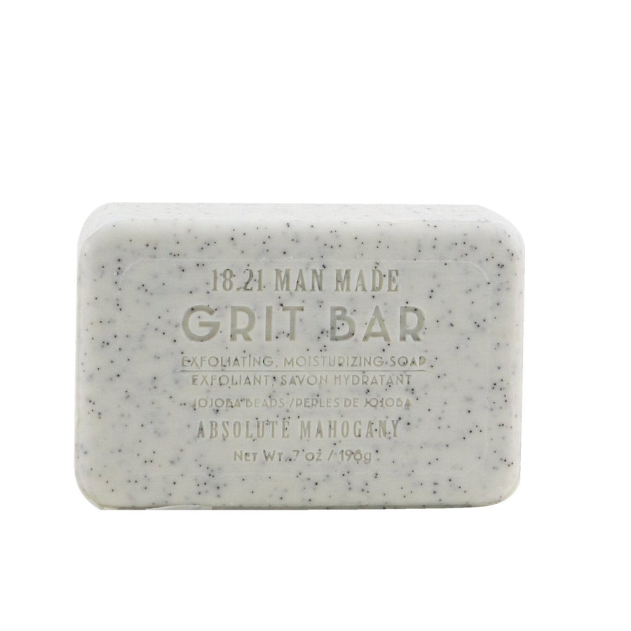 18.21 Man Made Grit Bar - Exfoliating Moisturizing Soap - Absolute Mahogany 198g/7oz Image 1