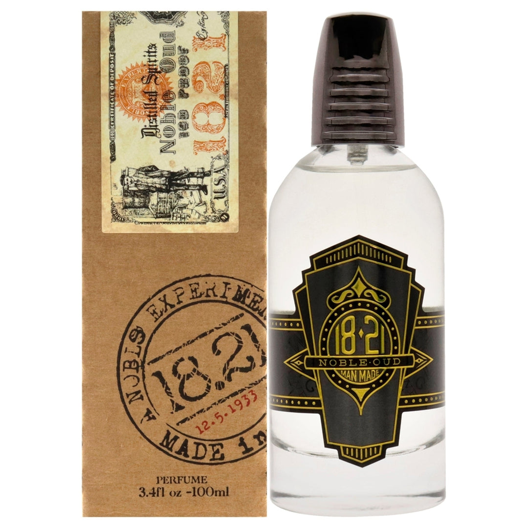 18.21 Man Made Spirits - Noble Oud by 18.21 Man Made for Men - 3.4 oz Parfum Spray Image 1