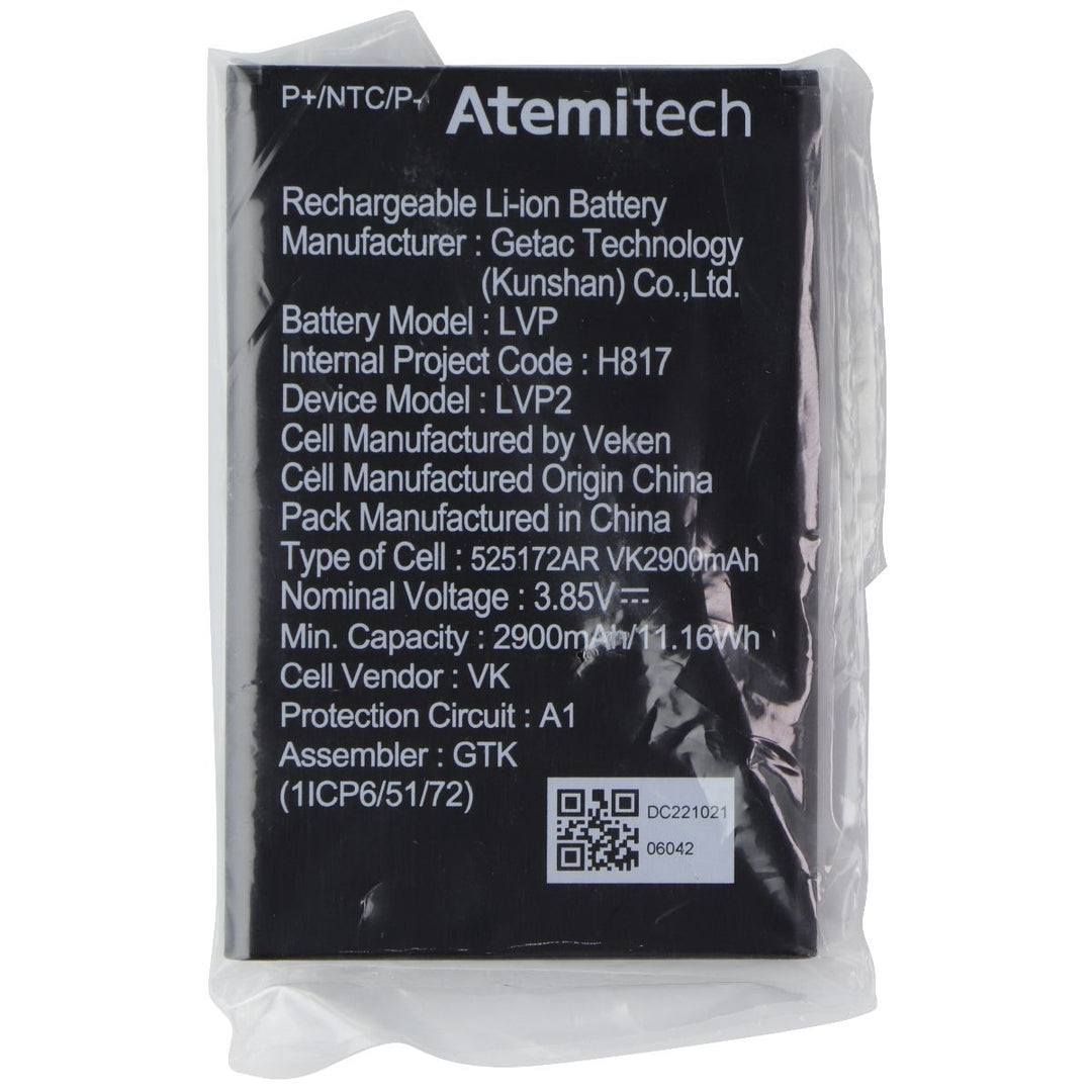 AtemiTech 2900mAh Rechargeable Li-ion Battery (LVP) Image 1