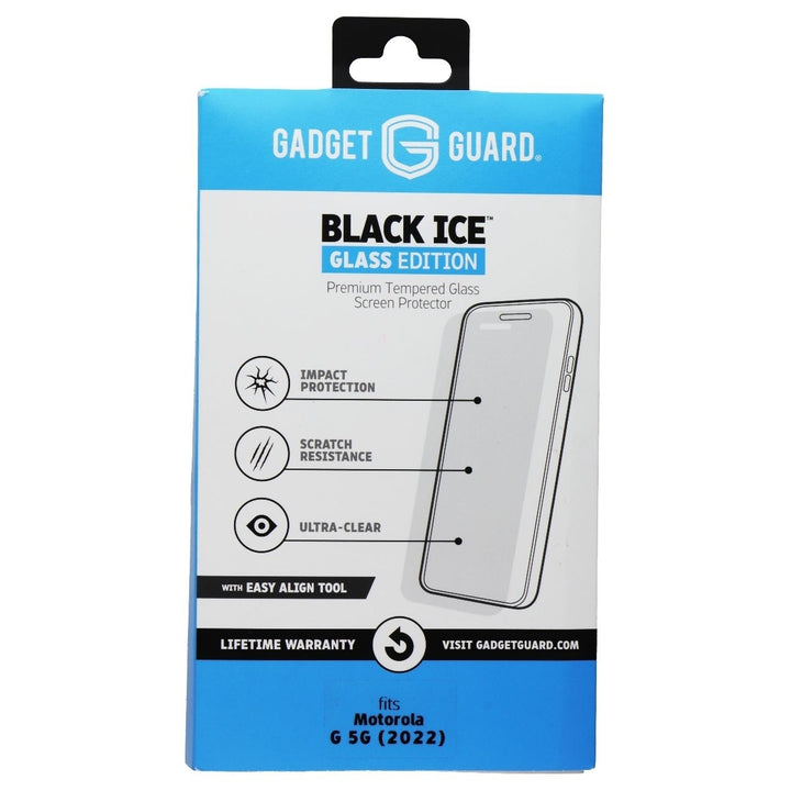 Gadget Guard Black Ice Glass Protector w/Easy Align Tool for Motorola Moto G 5G Image 1